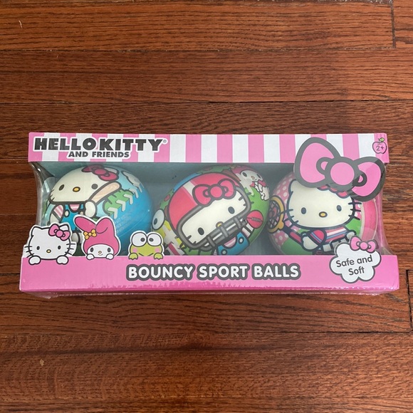 New Sanrio Hello Kitty Bouncy Sport Balls Kids Toys - Picture 1 of 12